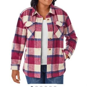 Sam's Club Pink and Blue Shacket Size Small